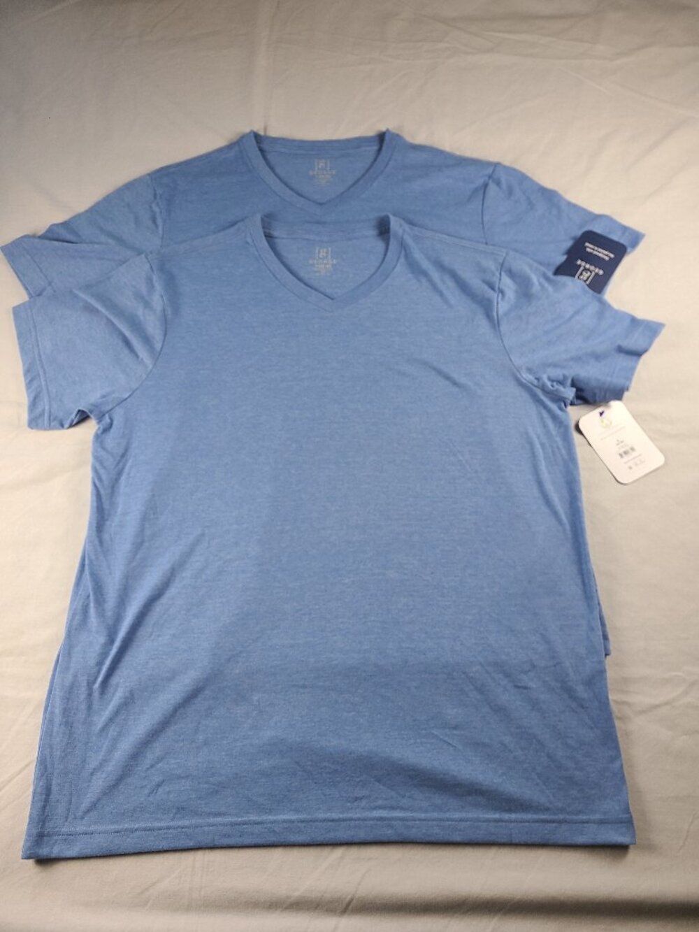 George Short Sleeve T Shirts 2 pack Men's L (42-44) 2 Light Blue New